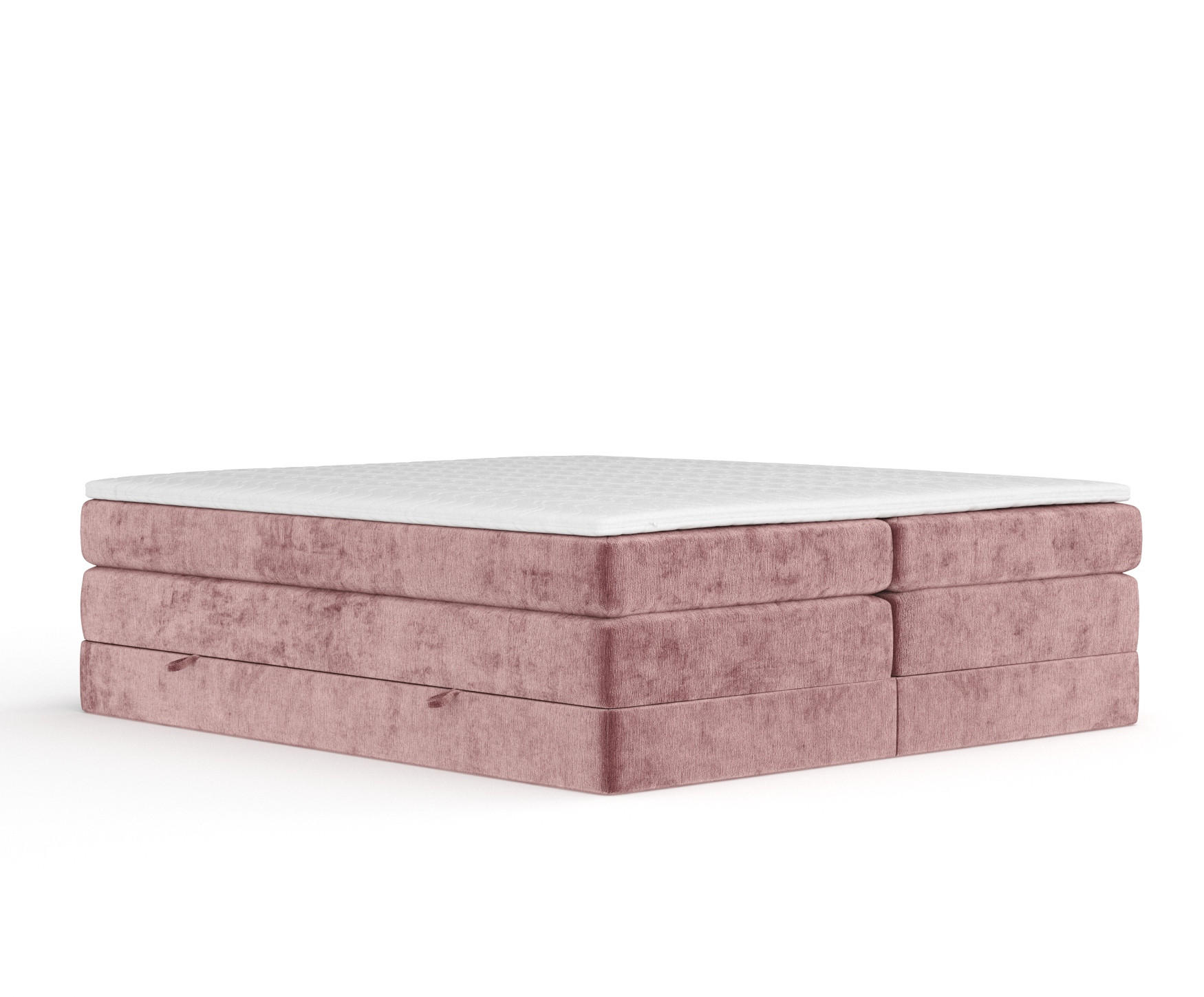 BOXSPRINGBETT Juniper Rosa 160/200 cm - Schwarz/Rosa, Holz/Holzwerkstoff (160/200cm) - Maison de Reve