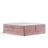 BOXSPRINGBETT Juniper Rosa 160/200 cm - Schwarz/Rosa, Holz/Holzwerkstoff (160/200cm) - Maison de Reve