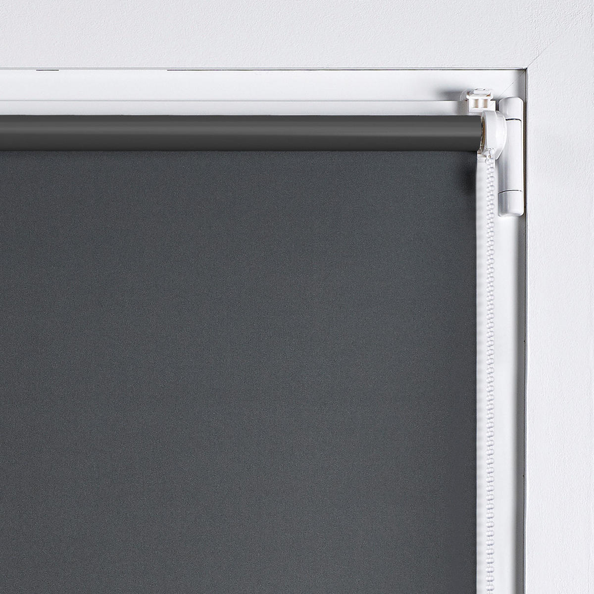 VERDUNKELUNGSROLLO | Grau, 120 cm x 180 cm - Grau, Kunststoff (120/180cm) - STORESDECO