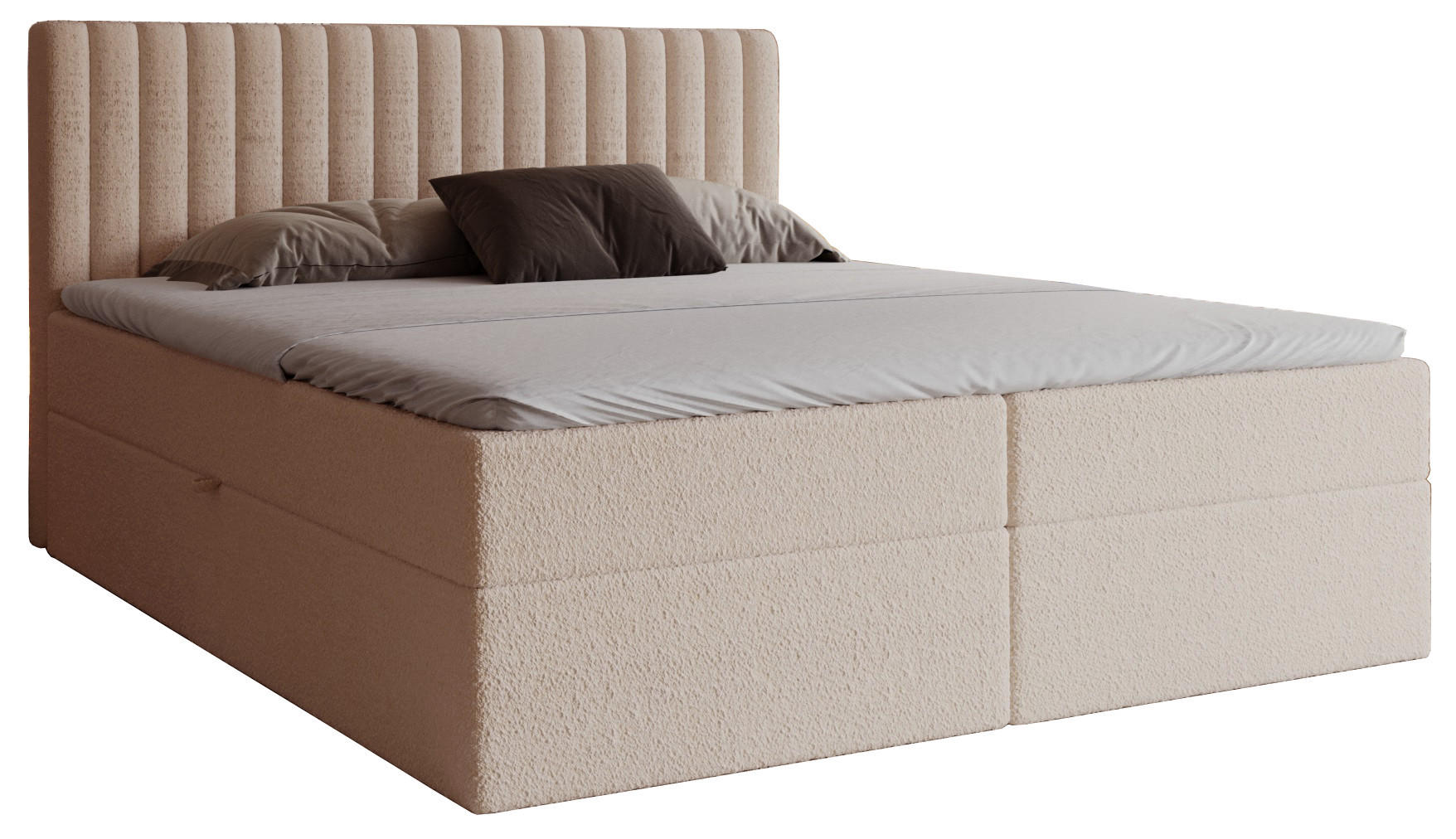 Emporius Boxspringbett Beige 160x200 cm