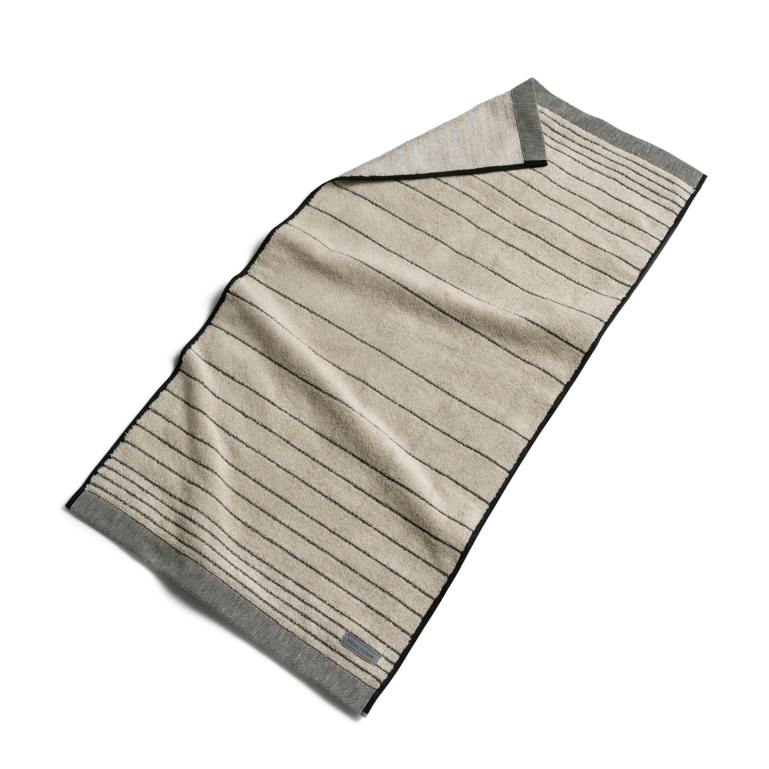 HANDTUCH EDEN - Schwarz/Naturfarben, Textil (50/100cm) - MÖVE