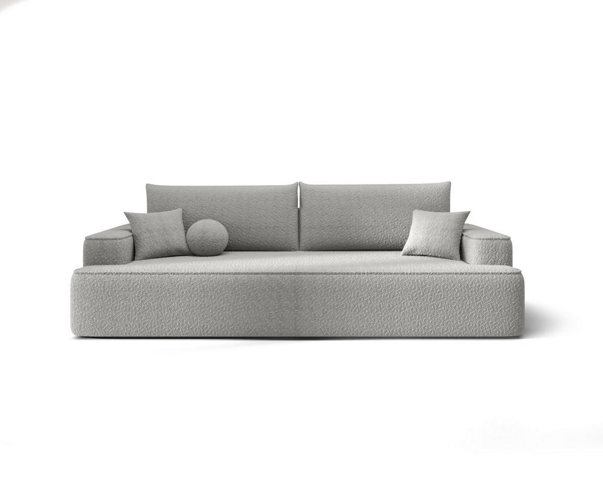 SOFA mit Schlaffunktion FIGO Quelle 83 - Grau, Textil (250/75/150cm) - Bedante