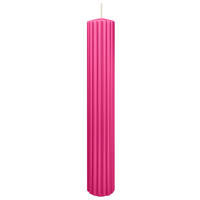 RILLEN KERZEN Pink 300 x Ø 45 mm, 4 Stück - Pink, Paraffin (8/15/15cm) - Wiedemann Kerzen