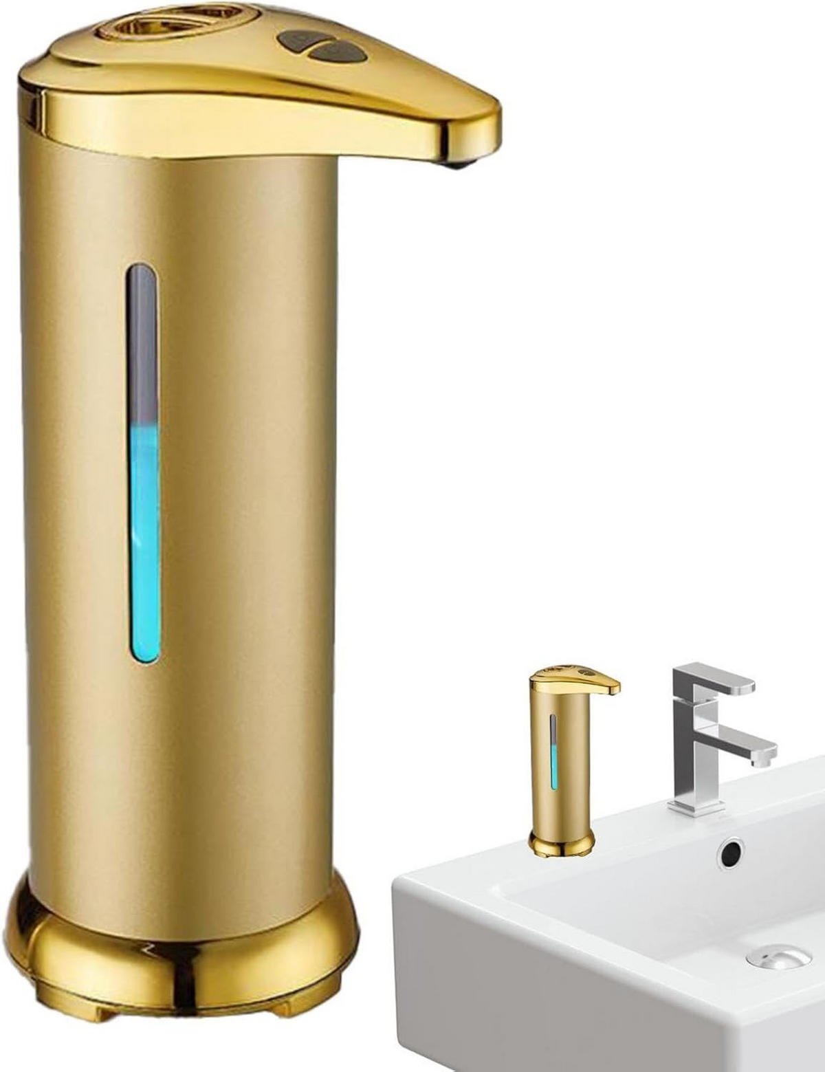 SEIFENSPENDER Automatisch Gold Elektrisch Mit Sensor Berührungslos - Goldfarben, Metall (10.8/20/10.8cm)