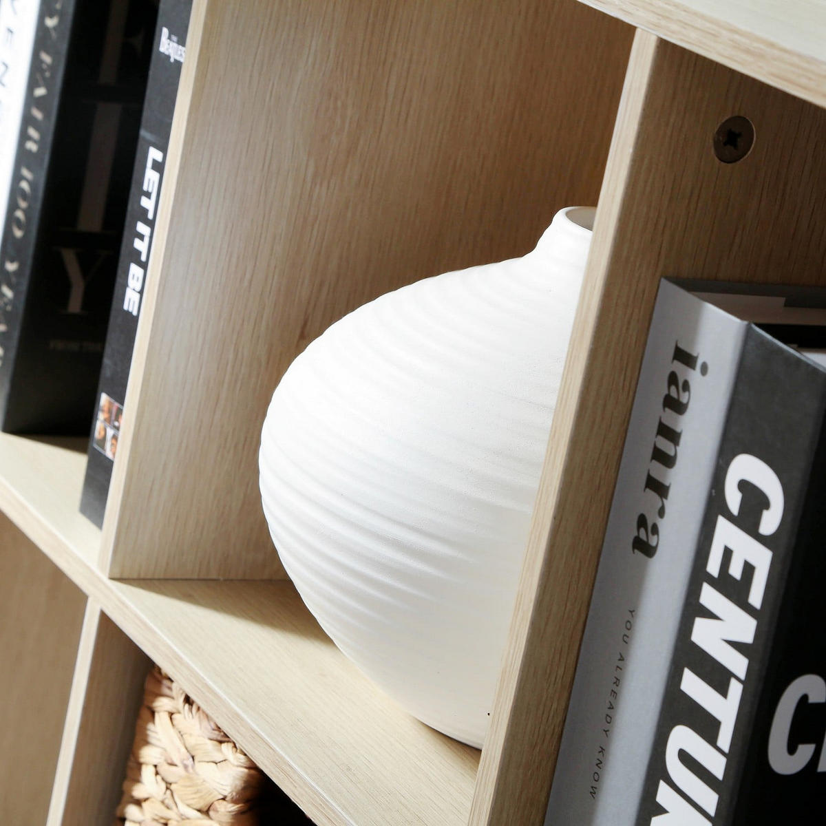 REGAL mit 6 Fächern und metallbeinen - Apfelbaumfarben, Holzwerkstoff (29.8/72.6/93.5cm) - Calicosy