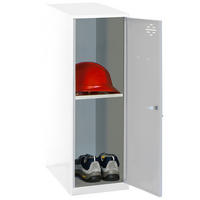 SCHLIESSFACHSCHRANK Amego HxBxT 91,5x30x50 cm 1x Fachboden Ohne Standfüße Grau-Weiß - Grau, Metall (30/91.5/50cm) - PROREGAL