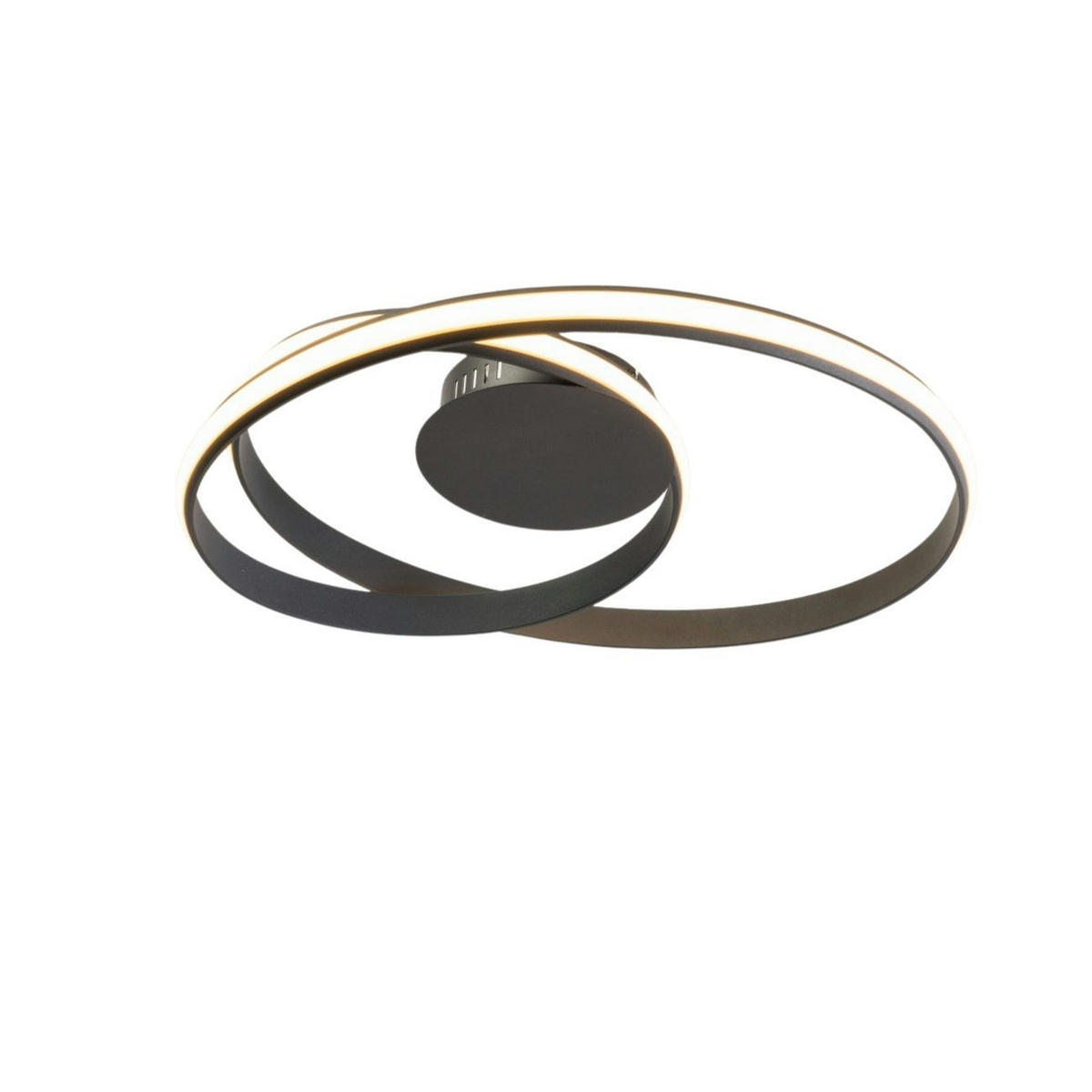 DECKENLEUCHTE Keane, Schwarz, 55cm - Schwarz, Metall (55/55/18cm) - KOSILUM