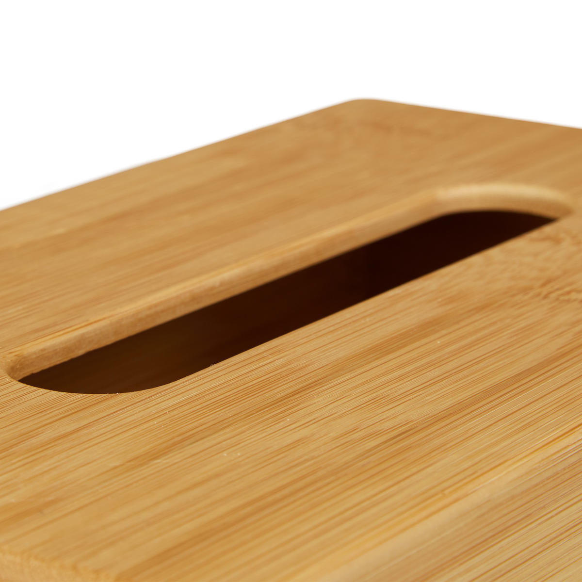 KOSMETIKTÜCHERBOX - Hellbraun, Holz (15.5/27.5/8.5cm) - Relaxdays