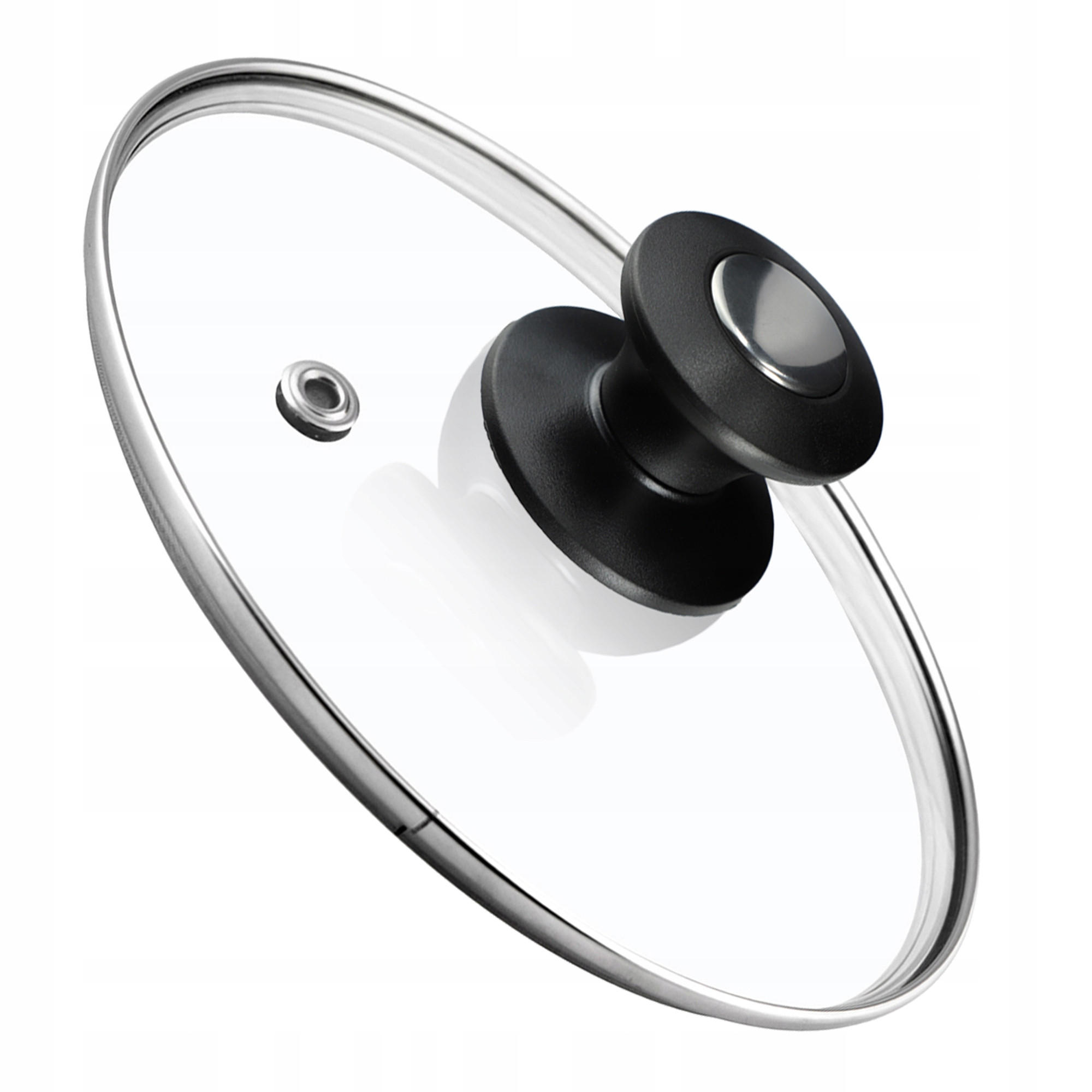 DECKEL mit Griff, 16 cm, 1 Stück - Transparent, Glas/Kunststoff (16cm) - KADAX
