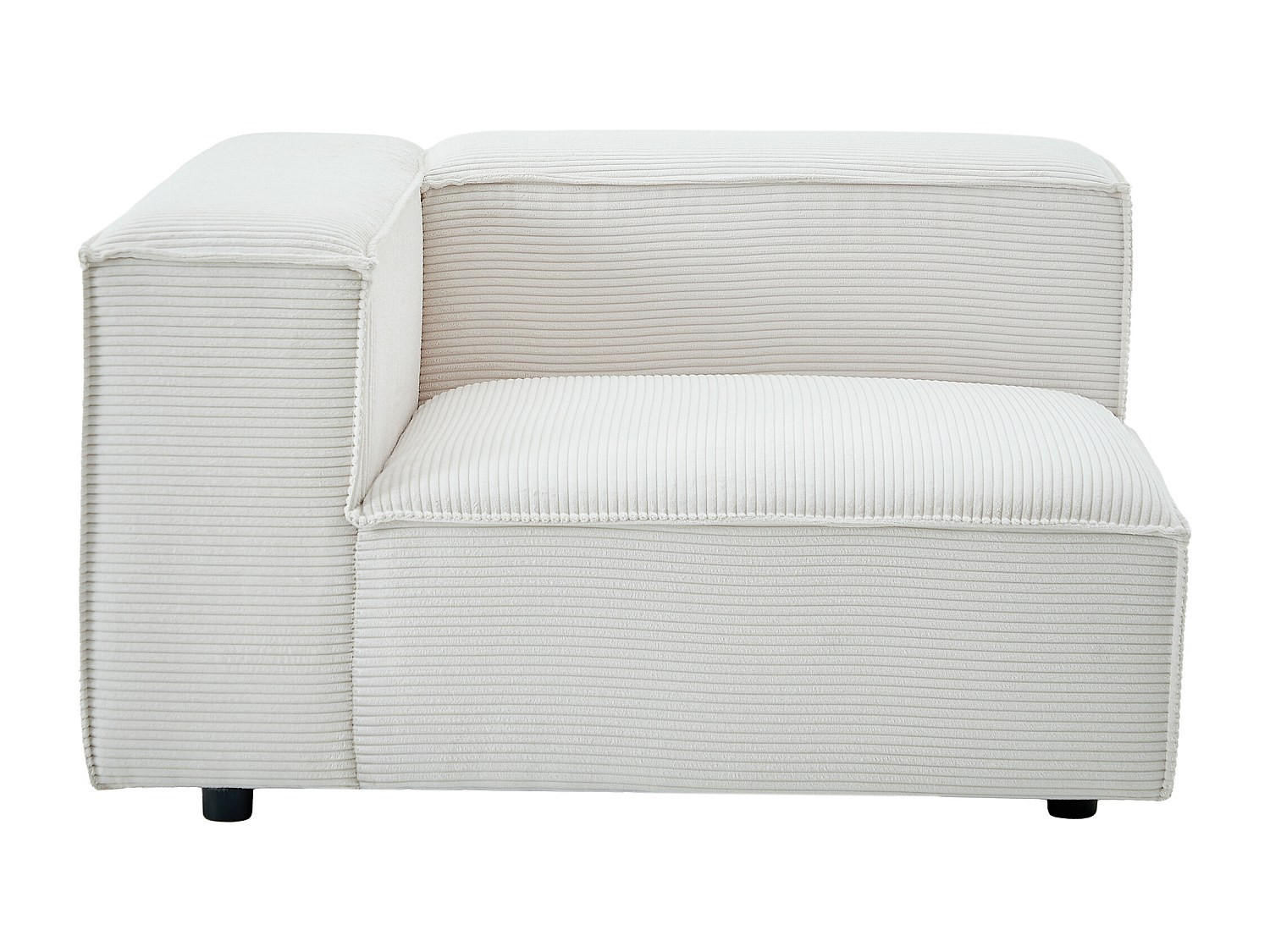 SESSEL mit gerader Rückenlehne - 1 Person - samt - beige Ruzolo - Beige, Holz/Textil (121/67/105cm) - Vente-Unique