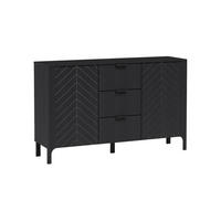 KOMMODE Malumi MM-1 Schwarz Paintflow - Schwarz, Holzwerkstoff (153/95/40.5cm)