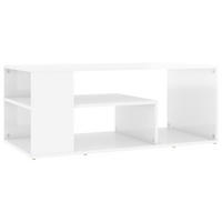 COUCHTISCH Hochglanz-Weiß 100x50x40 cm Holzwerkstoff - Weiß Hochglanz, Holzwerkstoff (50/100/40cm) - furnicato
