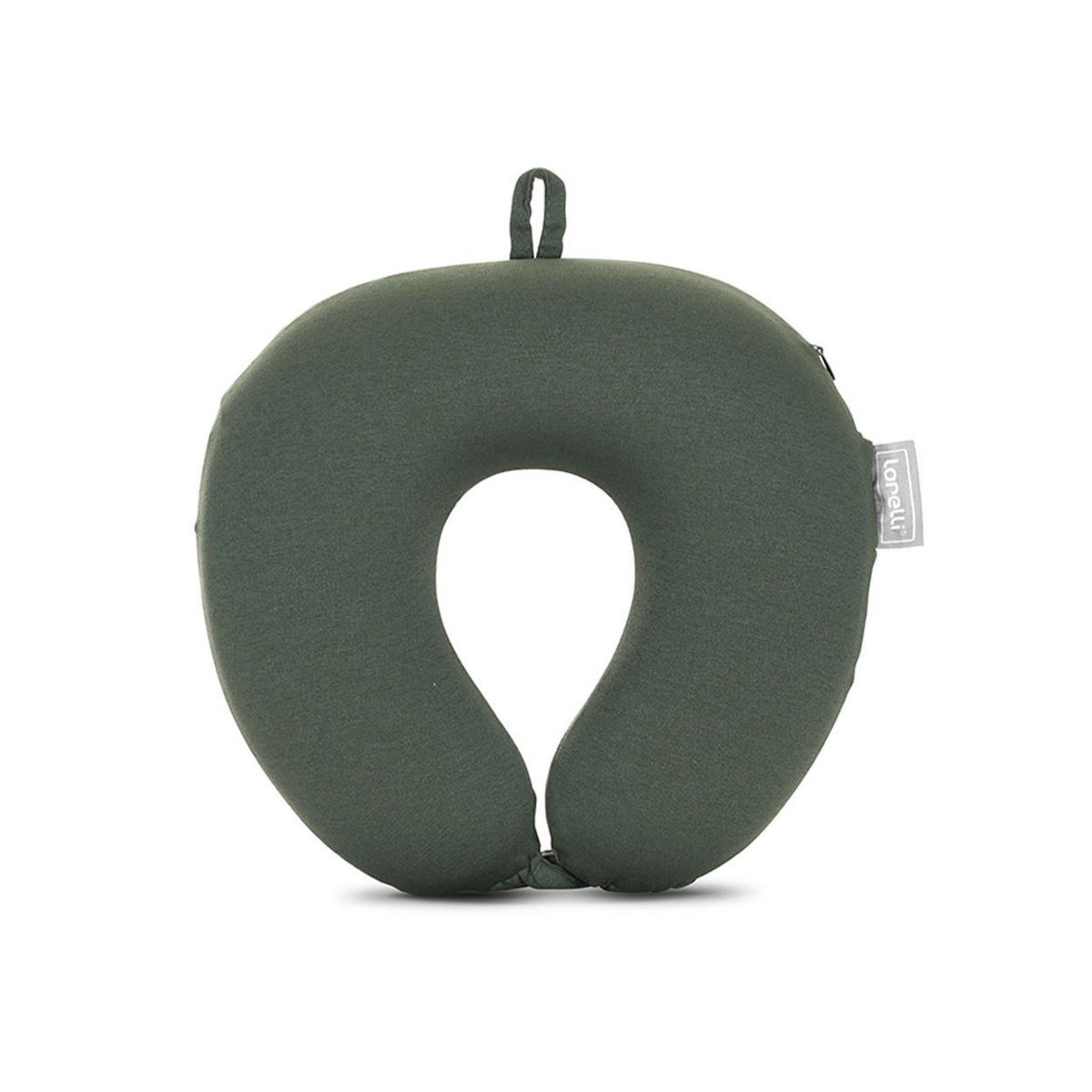 KINDERSITZ Voyager (40-150 cm) dunkelgrün Nackenkissen, Kopfstütze, Gurt, i-Size, Polyester, Memory Foam - Grün, Kunststoff (43/75/46cm) - Lorelli