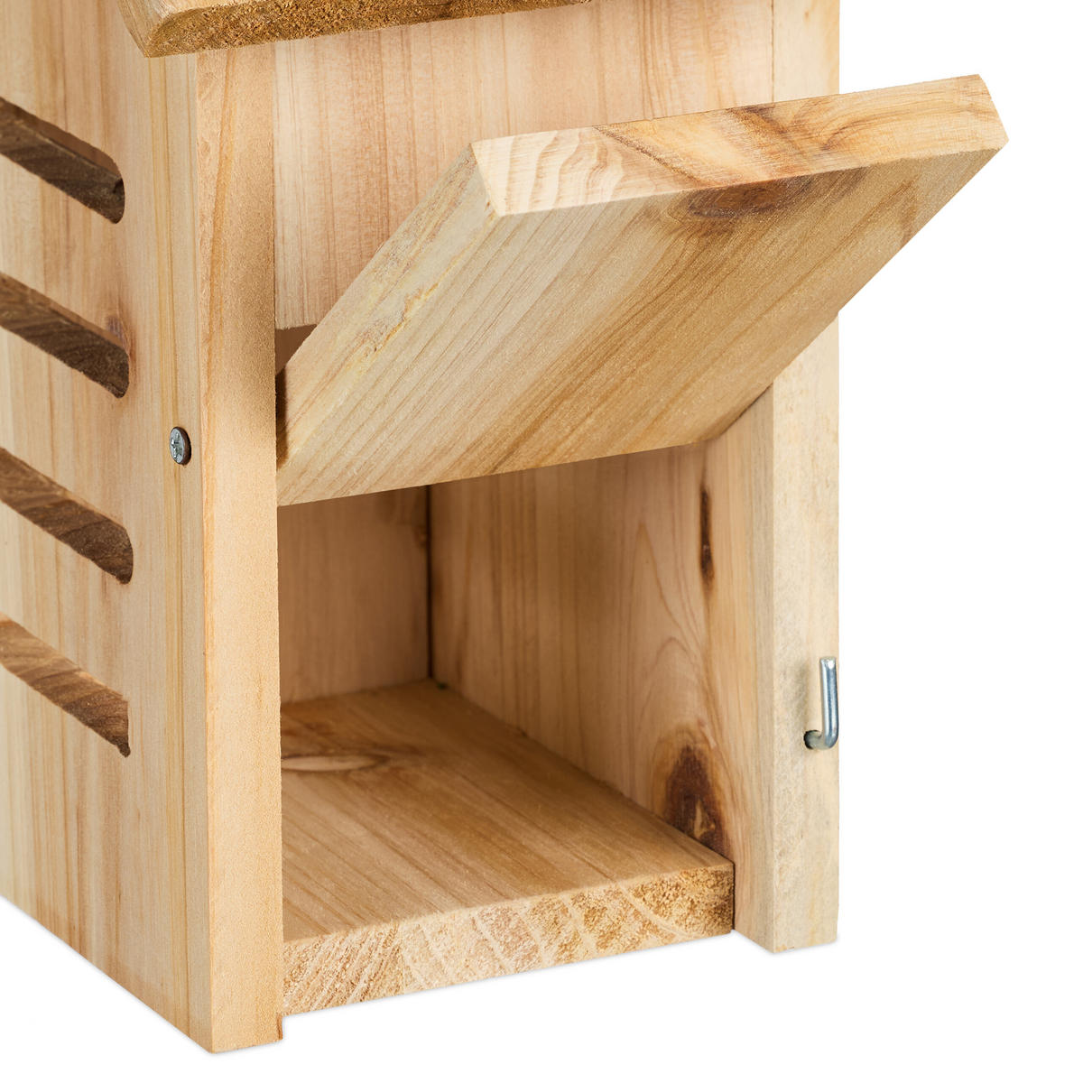 MARIENKÄFERHAUS - Hellbraun, Holz (18.5/25/12cm) - Relaxdays