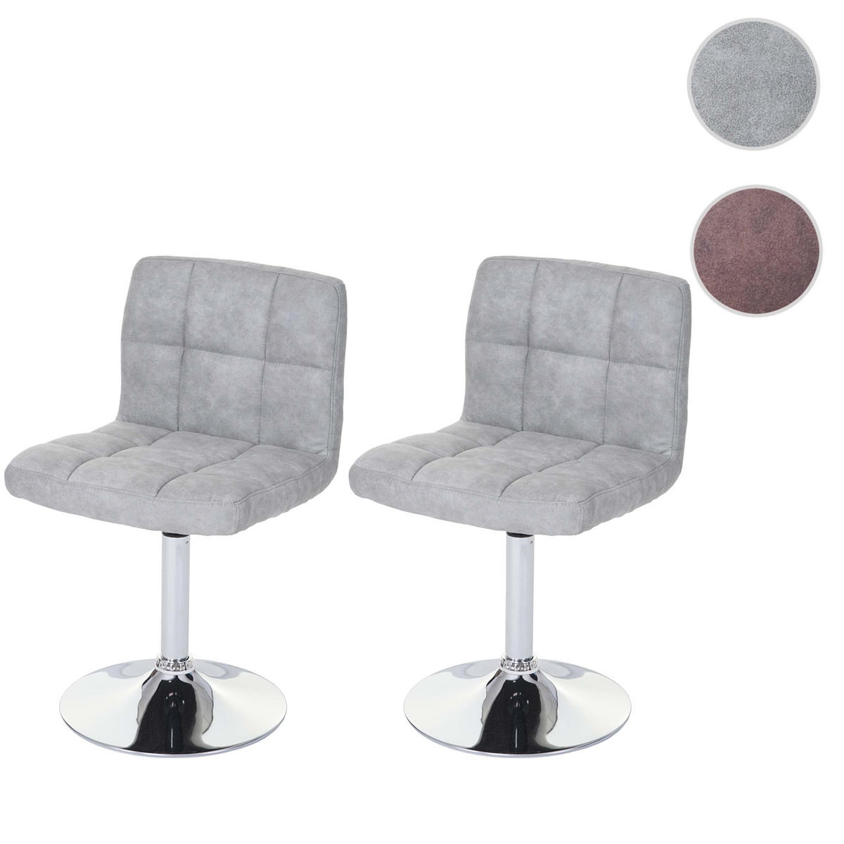 ESSZIMMERSTUHLCADIZ Dunkelbraun 2er-Set - Dunkelbraun, Textil (45/78/48cm) - MCW