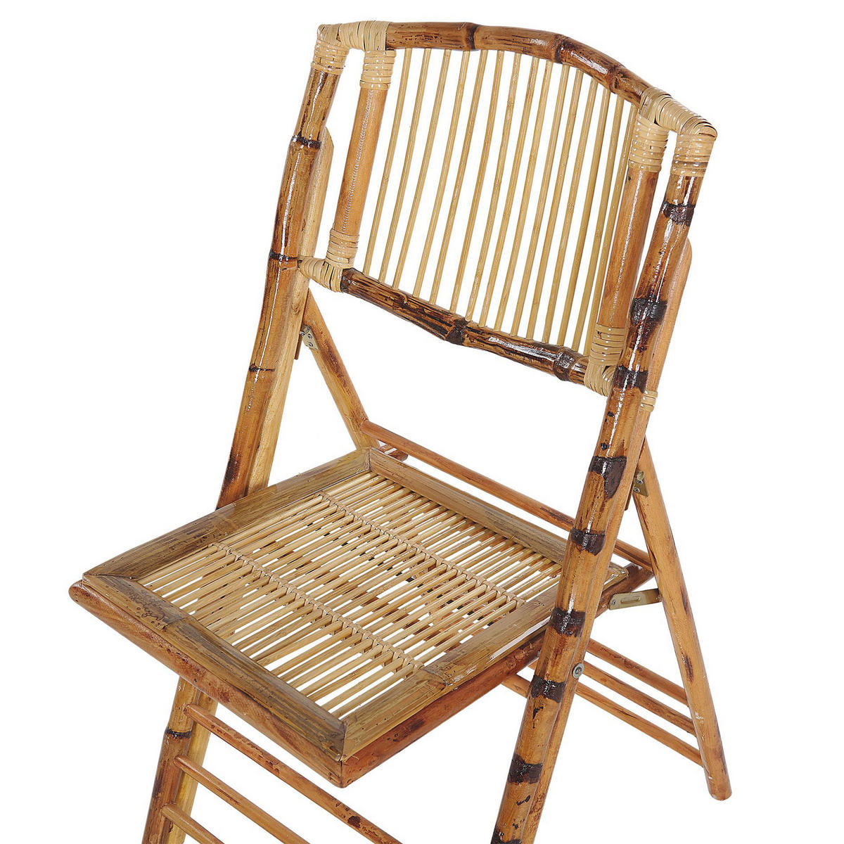 ESSZIMMERSTUHL 4er-Set Bambusholz Braun Trentor - Braun, Holz (46/90/53cm) - Beliani