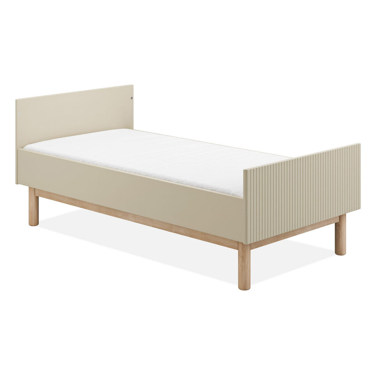 GITTERBETT LOTTI - Weiß, Holz (144/88/76cm) - KONSIMO®