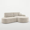 ECKSOFA Venedig Mit Schlaffunktion - Creme, Holzwerkstoff/Textil (278/179cm) - Fun Möbel