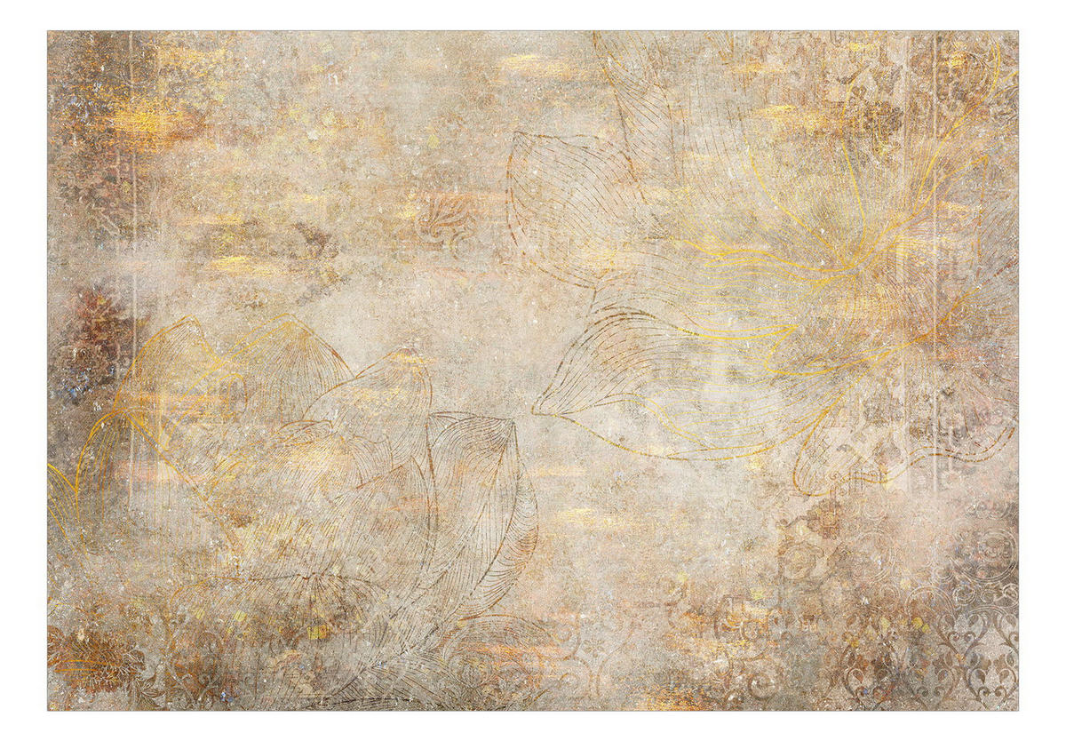 SELBSTKLEBENDE FOTOTAPETE 196/140 cm - Goldfarben/Braun, Kunststoff/Textil (196/1cm) - KUNSTLOFT