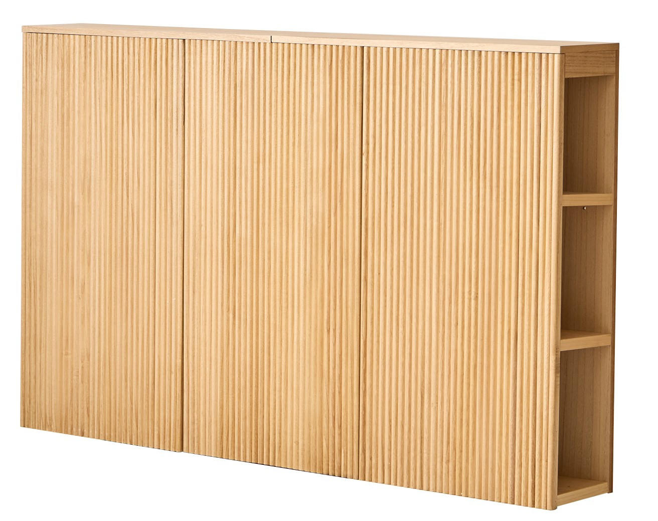 BETTKOPFTEIL Rechteckig 160 cm Holz - Braun, Holz (159/100/24cm) - Nordlys