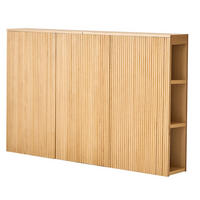 BETTKOPFTEIL Rechteckig 160 cm Holz - Braun, Holz (159/100/24cm) - Nordlys