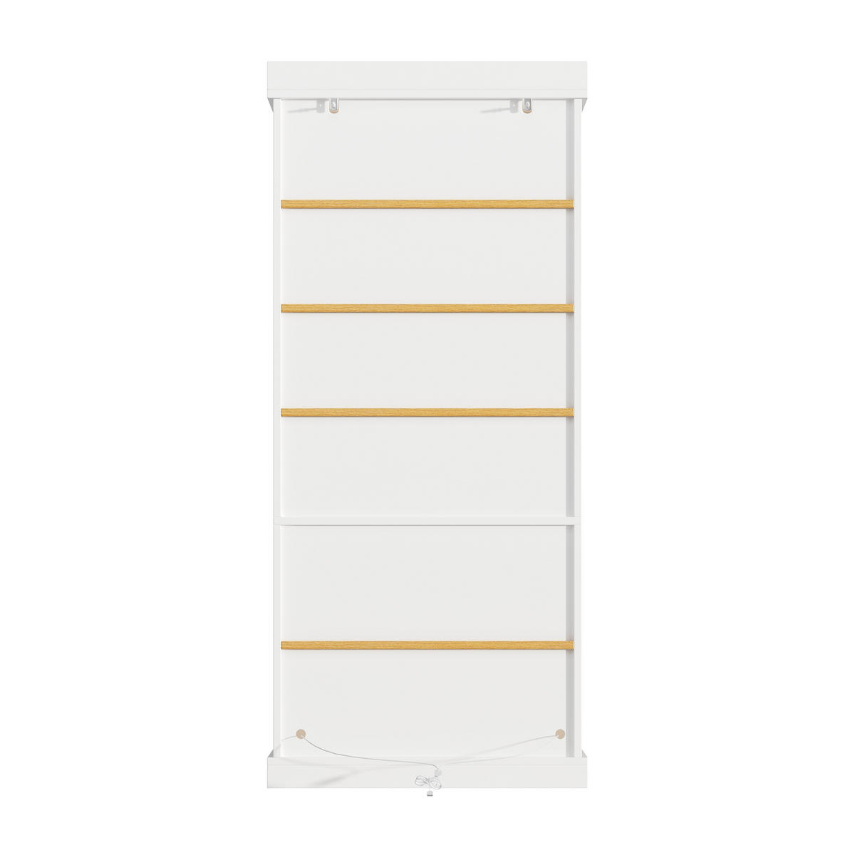VITRINE LED Glasfront Weiß - Weiß, Glas (80/180/40cm) - FLIEKS