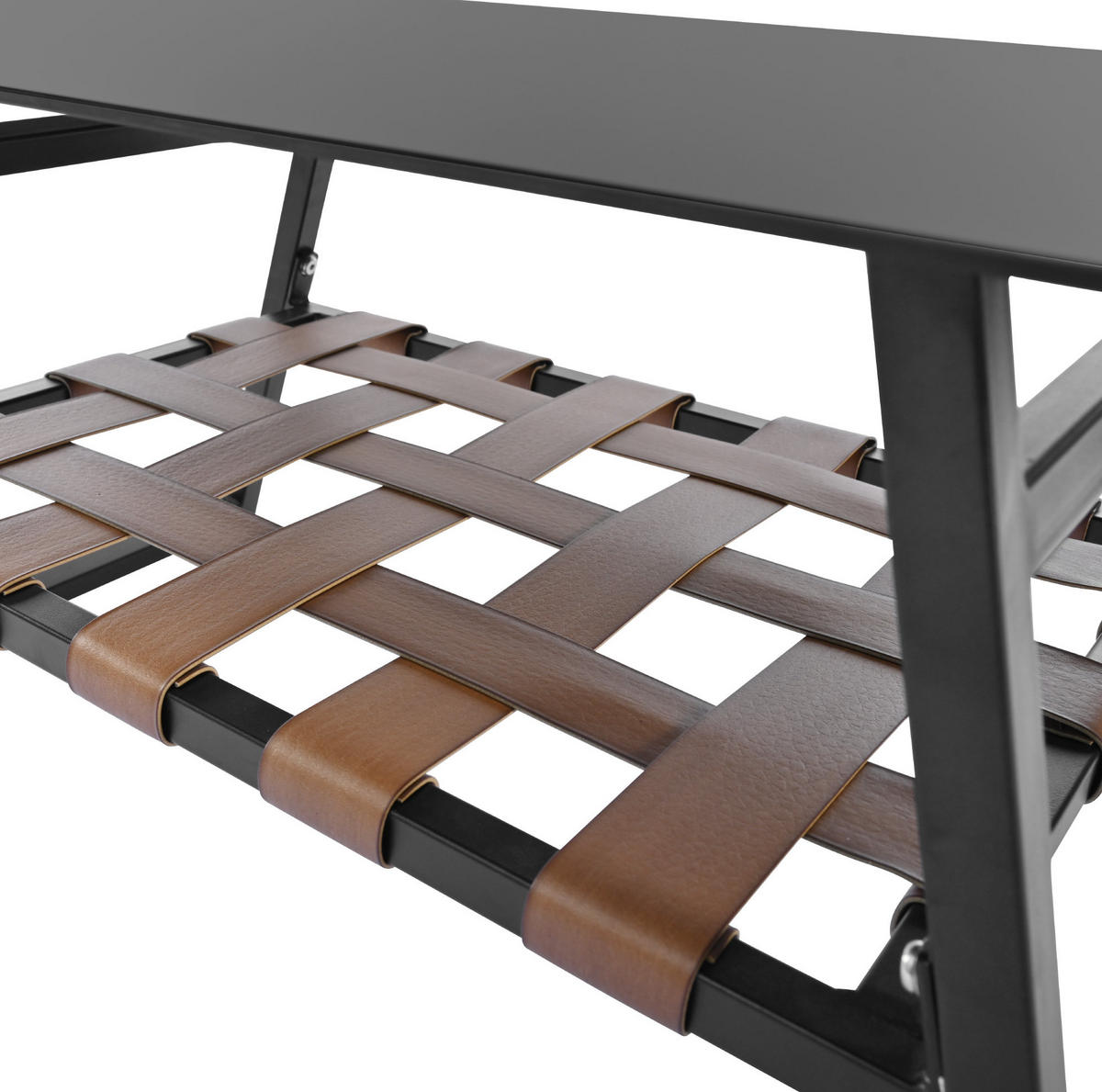 GARTENLOUNGE für 4 Personen mit Couchtisch, Ablage, waschbaren Kissenbezügen und Hartglasplatte, Schwarz - Schwarz, Kunststoff - Redom