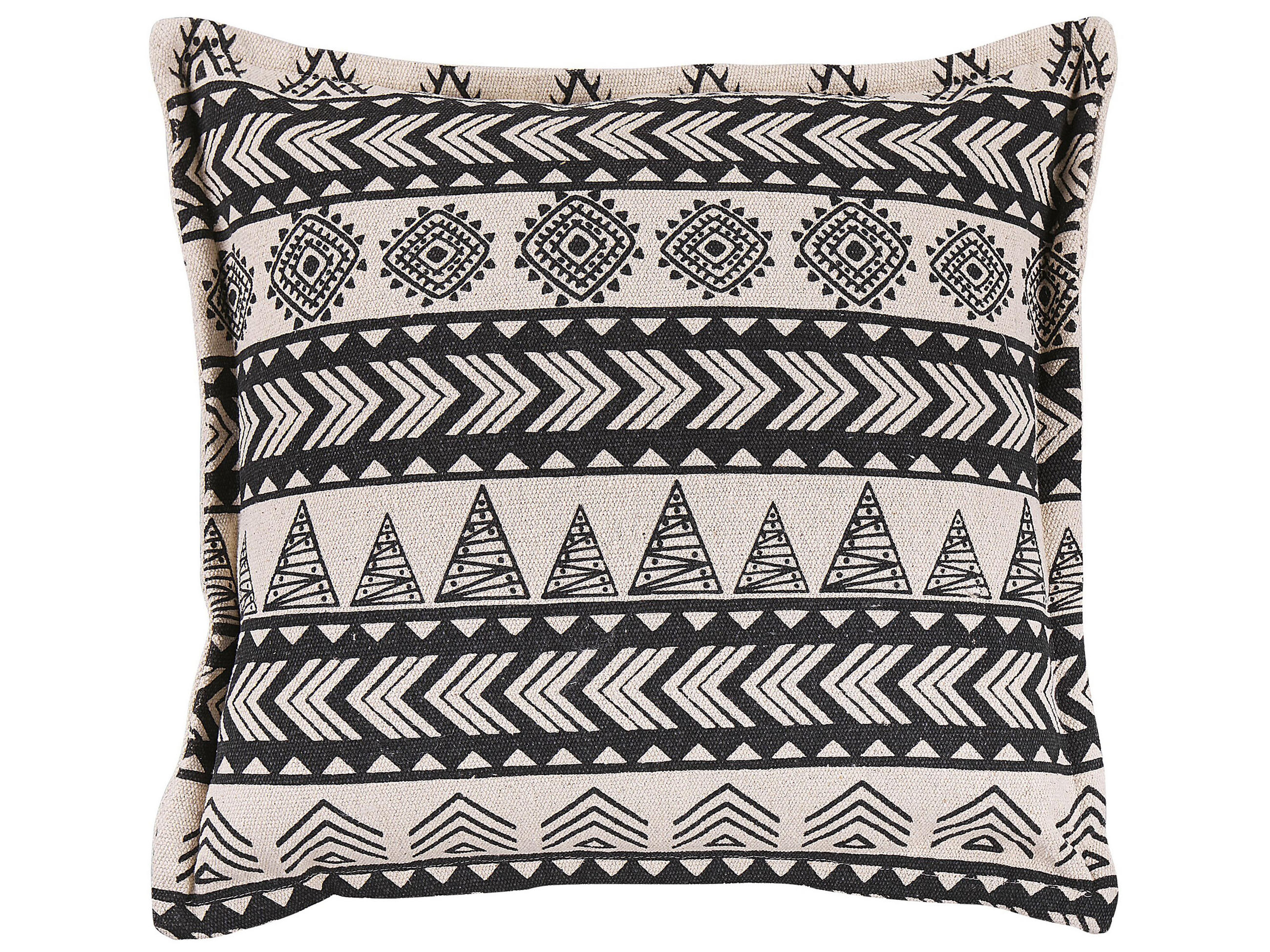 DEKOKISSEN 2er-Set Beige 45/45 cm Hentepe - Beige, Naturmaterialien/Textil (45/45cm) - Beliani