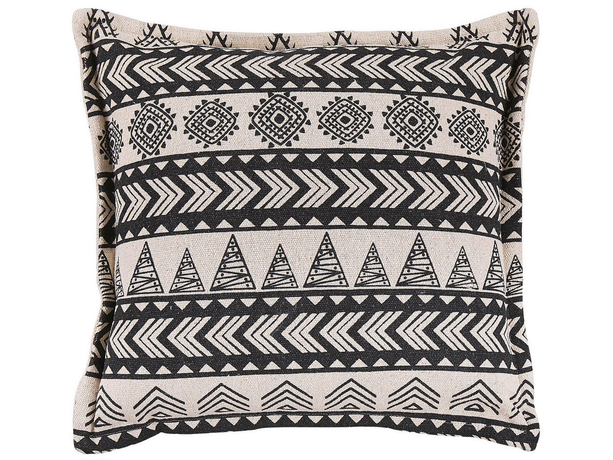 DEKOKISSEN 2er-Set Beige 45/45 cm Hentepe - Beige, Naturmaterialien/Textil (45/45cm) - Beliani