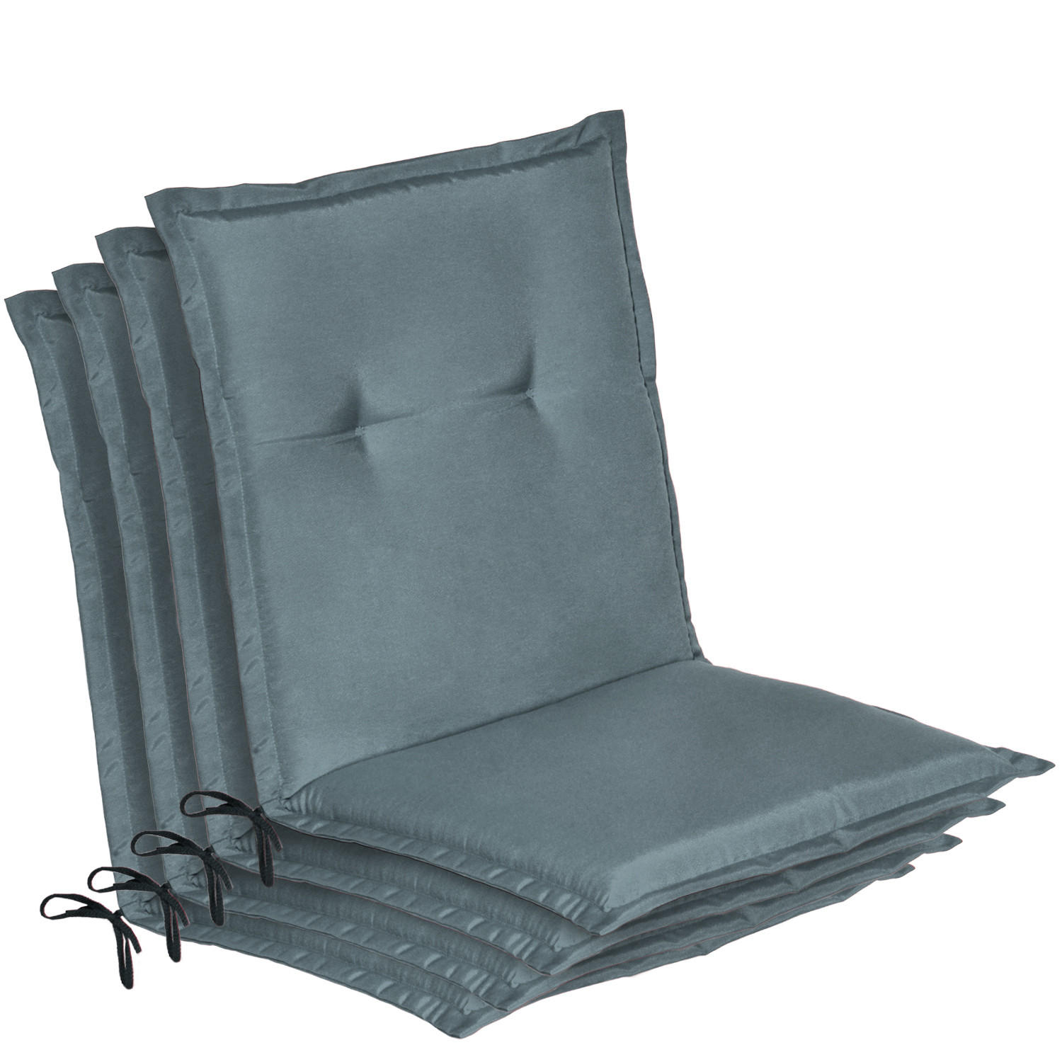 NIEDERLEHNER Loft NL 100x50x6cm Taubenblau (4tlg) - Blaugrau, Textil (50/100cm) - Beautissu 