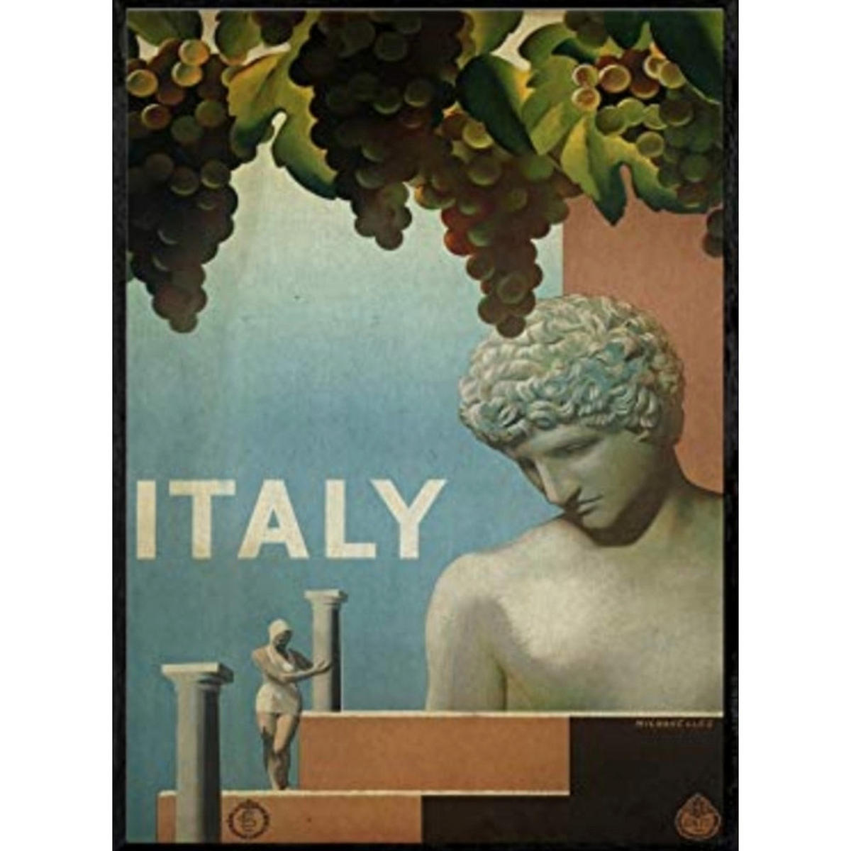 POSTER Frankreich & Italien Reisen Italien A3 Rahmenlos - Klar, Papier (29.7/5/42cm) - Nacnic