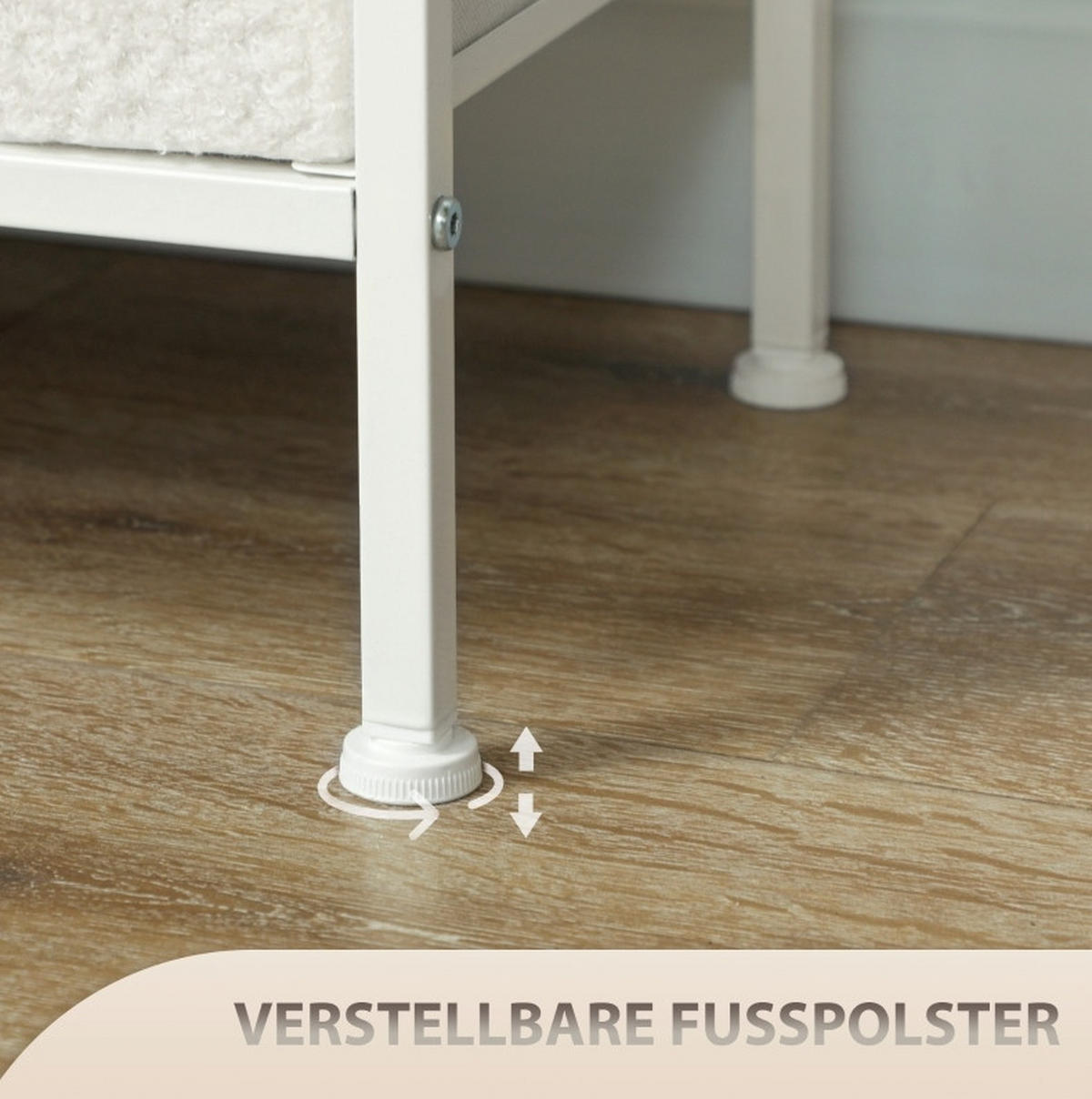 SCHUBLADENKOMMODE 110/30/76 cm mit 8 Schubladen und Ladestation - Creme, Holzwerkstoff (110/76/30cm) - BEAOK