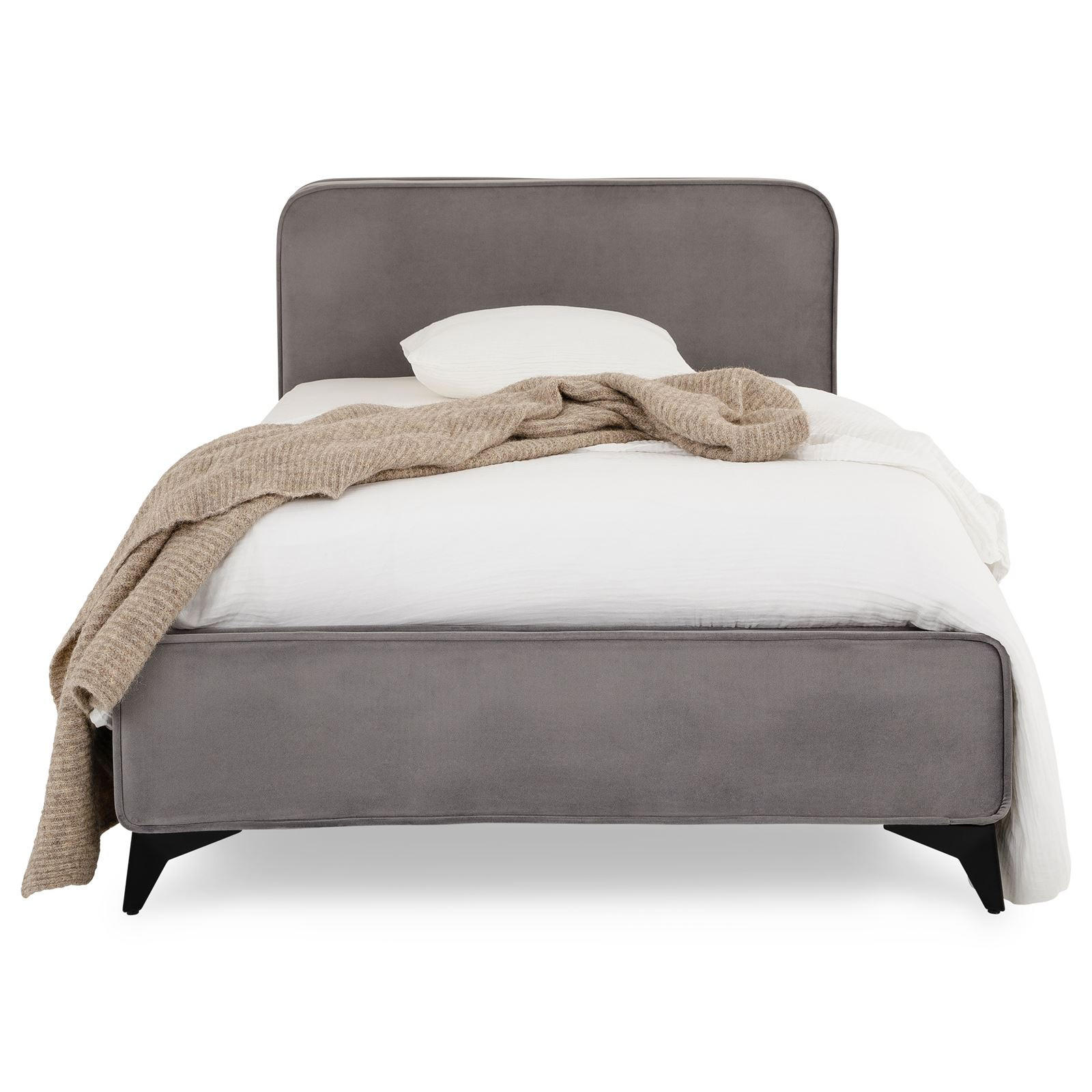Idimex Polsterbett Grau 90x200 cm