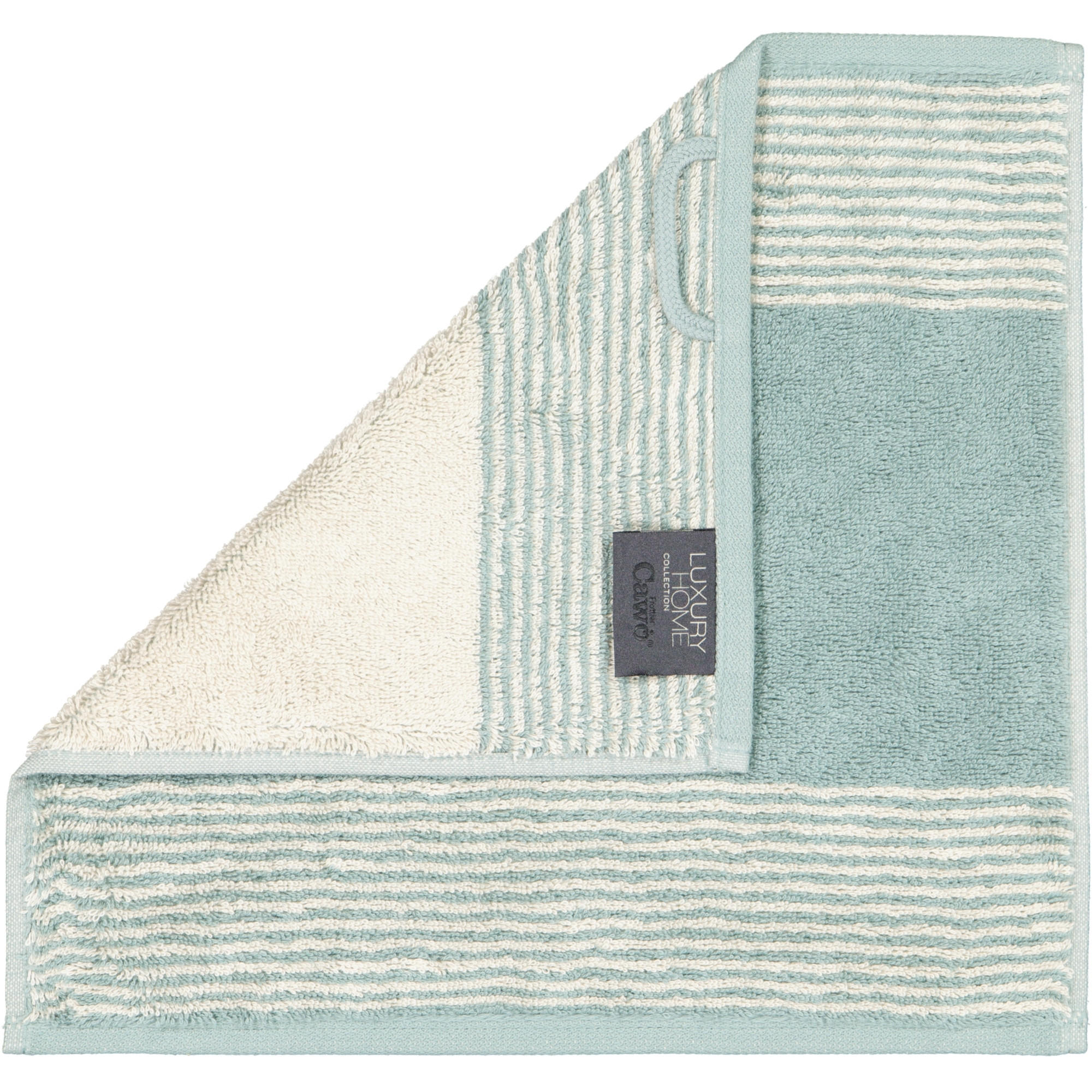 HANDTÜCHER LUXURY HOME TWO-TONE 590 SALBEI - 43 - Grün, Textil (30/30cm) - Cawoe