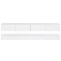 LOWBOARD Lugano Weiß 130/33/15 cm - Weiß, Holzwerkstoff (130/15/33cm) - PANGIVO
