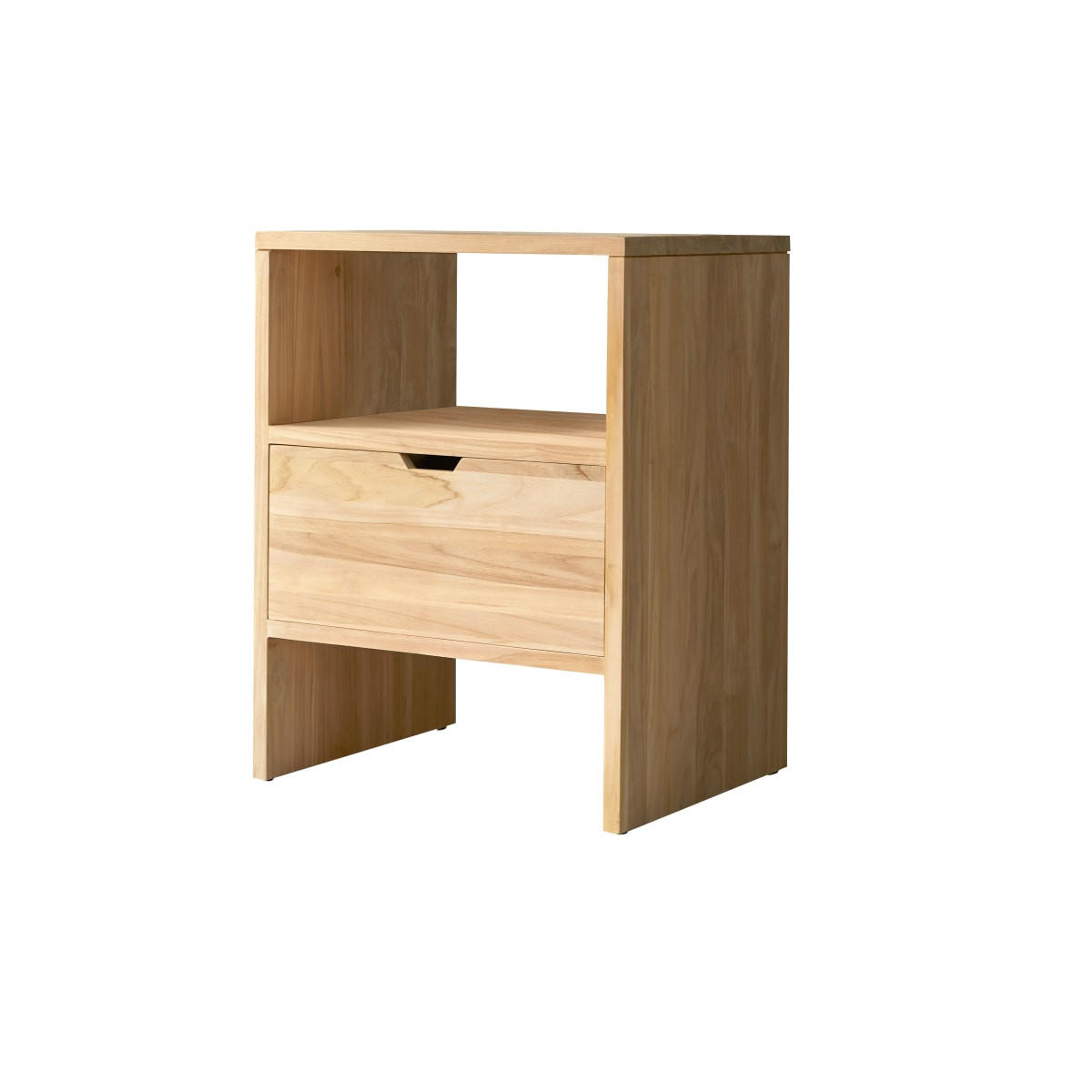WASCHTISCHUNTERSCHRANK Kwarto Natur aus Teak - Naturfarben, Holz (60/78/50cm) - Tikamoon