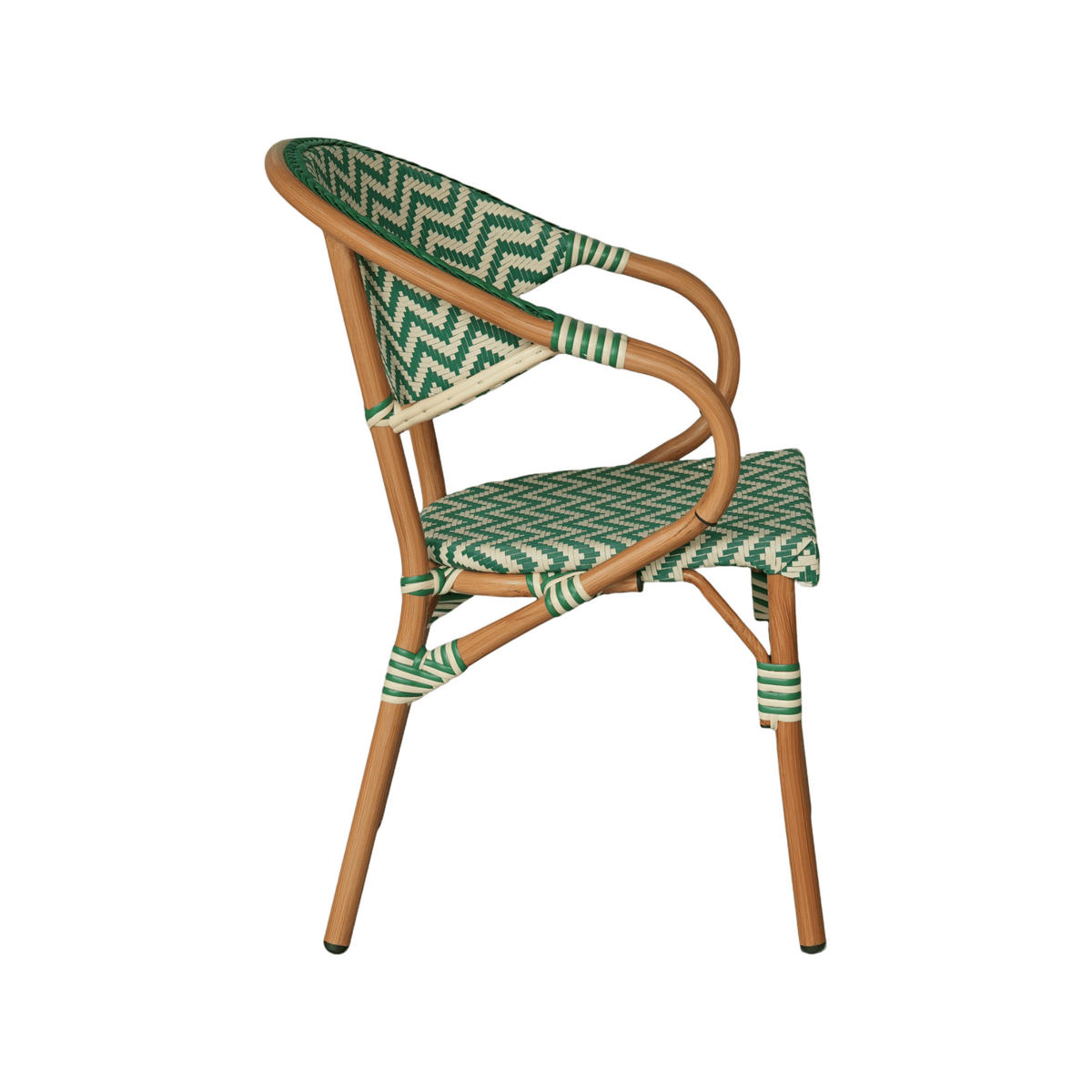 GARTENSTÜHLE Grün Weiß 57/57/84 cm 2er-Set - Grün, Metall (57/84/57cm) - Mobili Rebecca