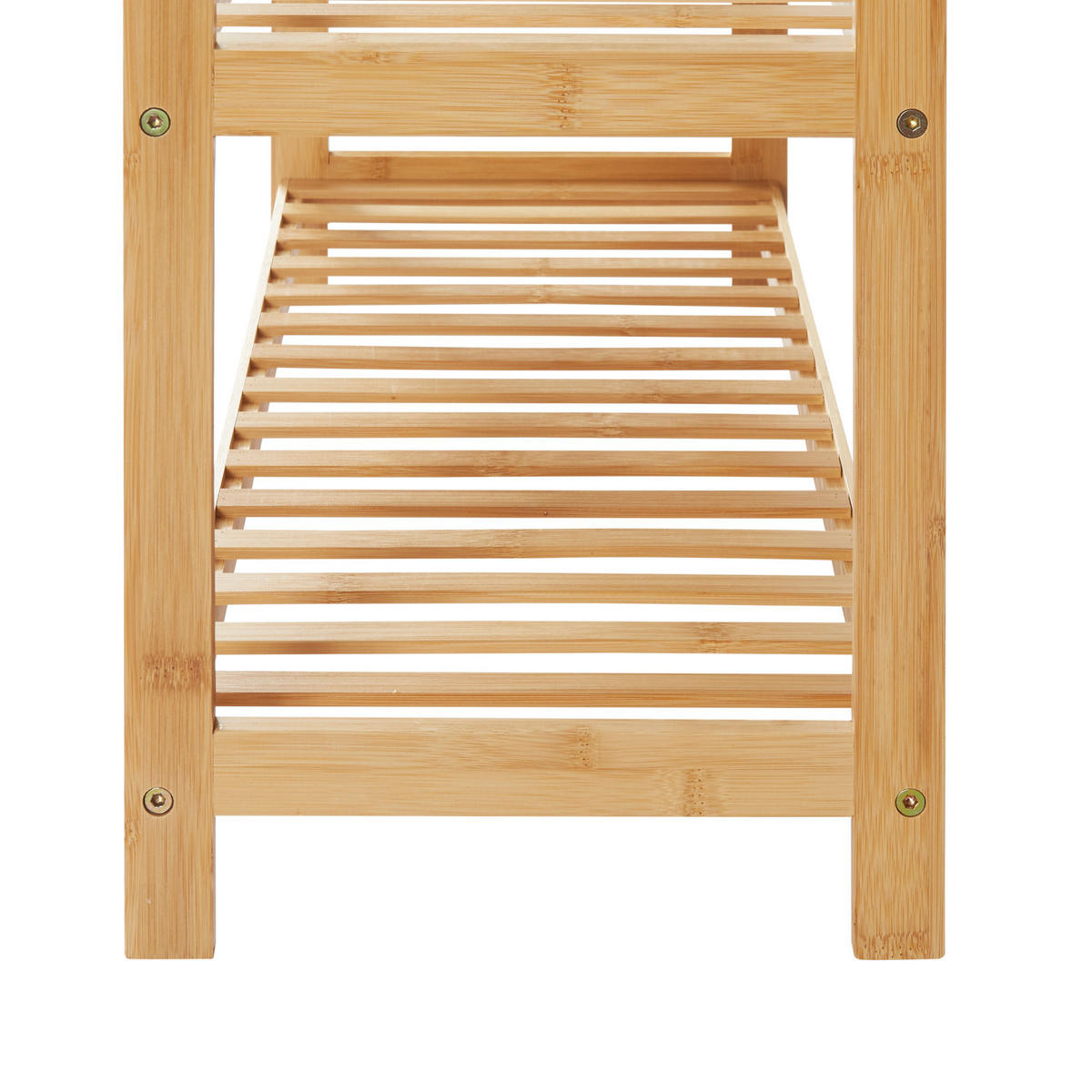 SCHUHREGAL Dammfleth - Naturfarben, Holz (67.5/55/27cm) - [en.casa]