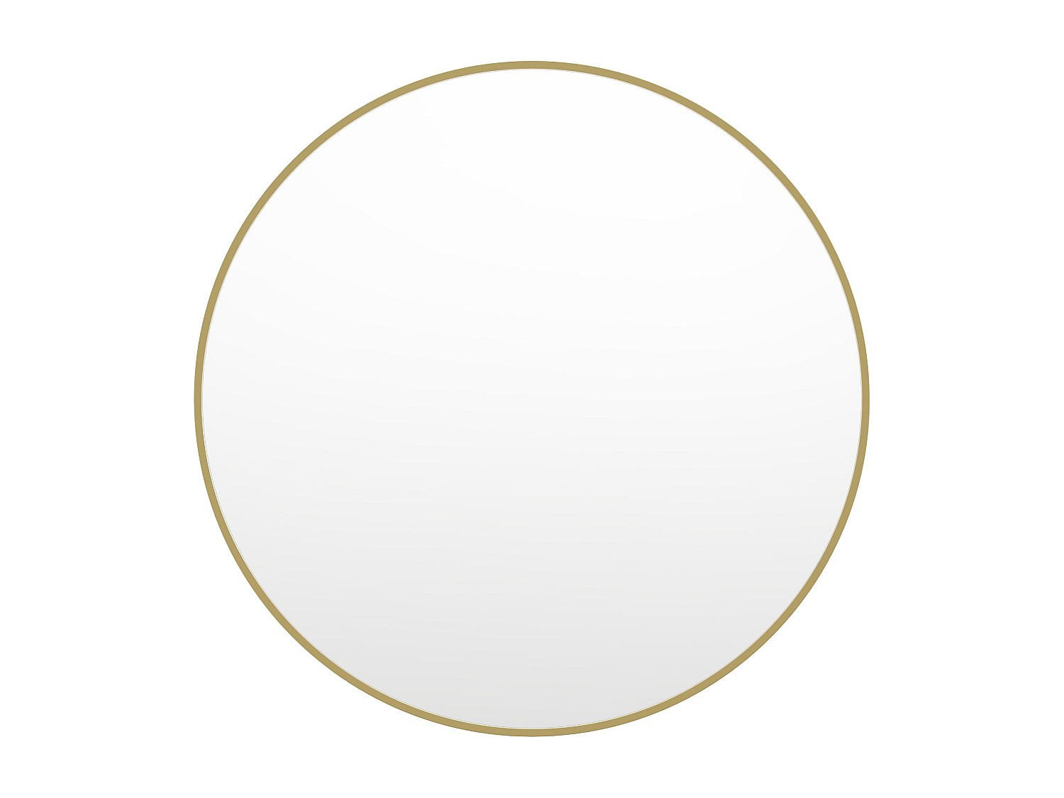 GROSSER Wandspiegel rund - Metall - 150 cm - Goldfarben - RONDIA - Goldfarben, Holz (150/150/4cm) - Vente-Unique