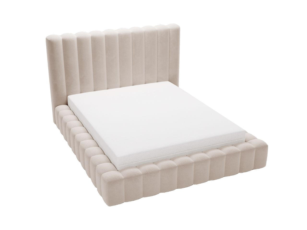 POLSTERBETT Rotto 140x200 Beige - Beige/Naturfarben, Holz/Kunststoff (140/200cm) - Graingold