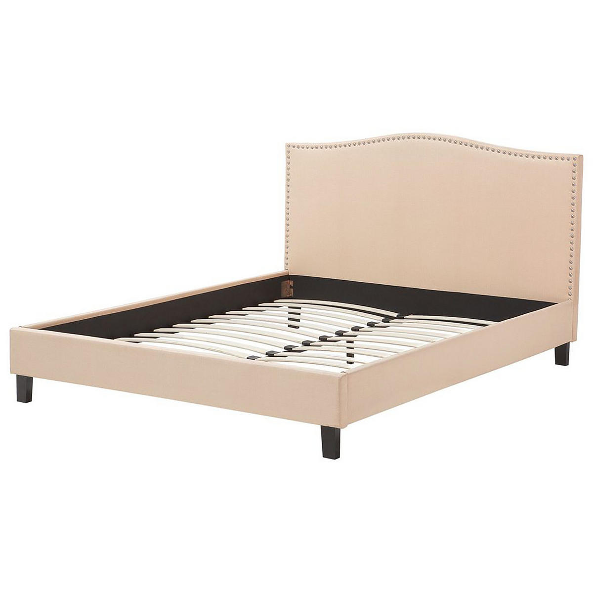 POLSTERBETT 180/200cm Beige Montpellier - Beige, Textil (180/200cm) - Beliani