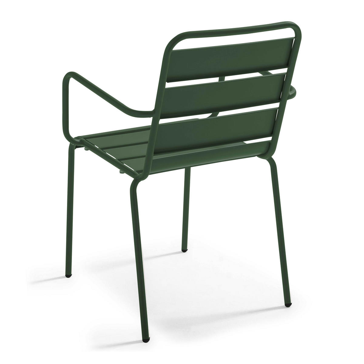 GARTENSTUHL, Waldgrün - Grün, Metall (55/83/55cm) - Oviala