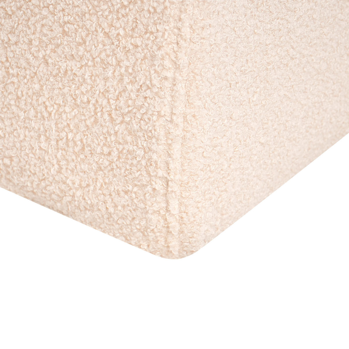 POUF Beige Sinclair - Beige, Textil (79/40/49cm) - Beliani