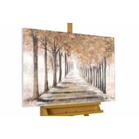 ACRYLBILD HANDGEMALT 100/75 cm - Beige, Holz/Textil (100/75cm) - KUNSTLOFT
