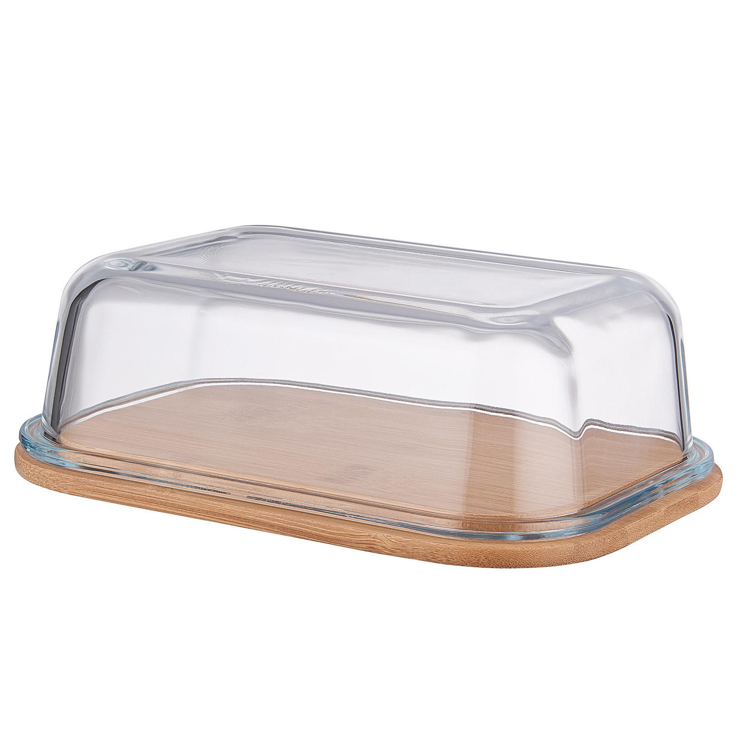 BUTTERDOSE Bamboo - Transparent, Glas (13/6/18cm) - BUTLERS