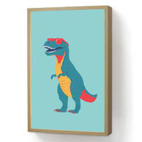 DOBÍJECÍ NOČNÍ LAMPIČKA Dinosaurus - Modrá - Sluneční brýle 40x60 cm - světle modrá, kompozitní dřevo (8/40/60cm) - OnlyWow