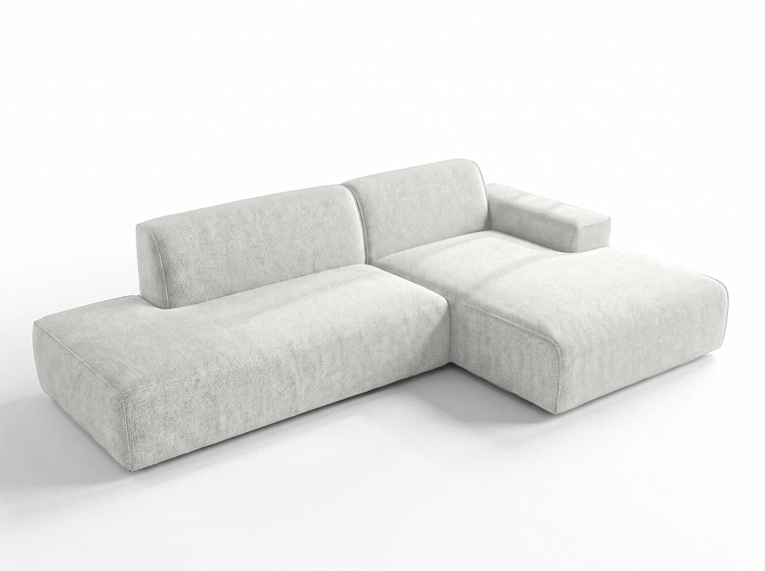 ECKSOFA L Form Didim Duo Weiß 288/162/80 cm – stilvolle kleine Eckcouch Rechts - Schwarz/Weiß, Kunststoff/Textil (162/288cm) - AX Living