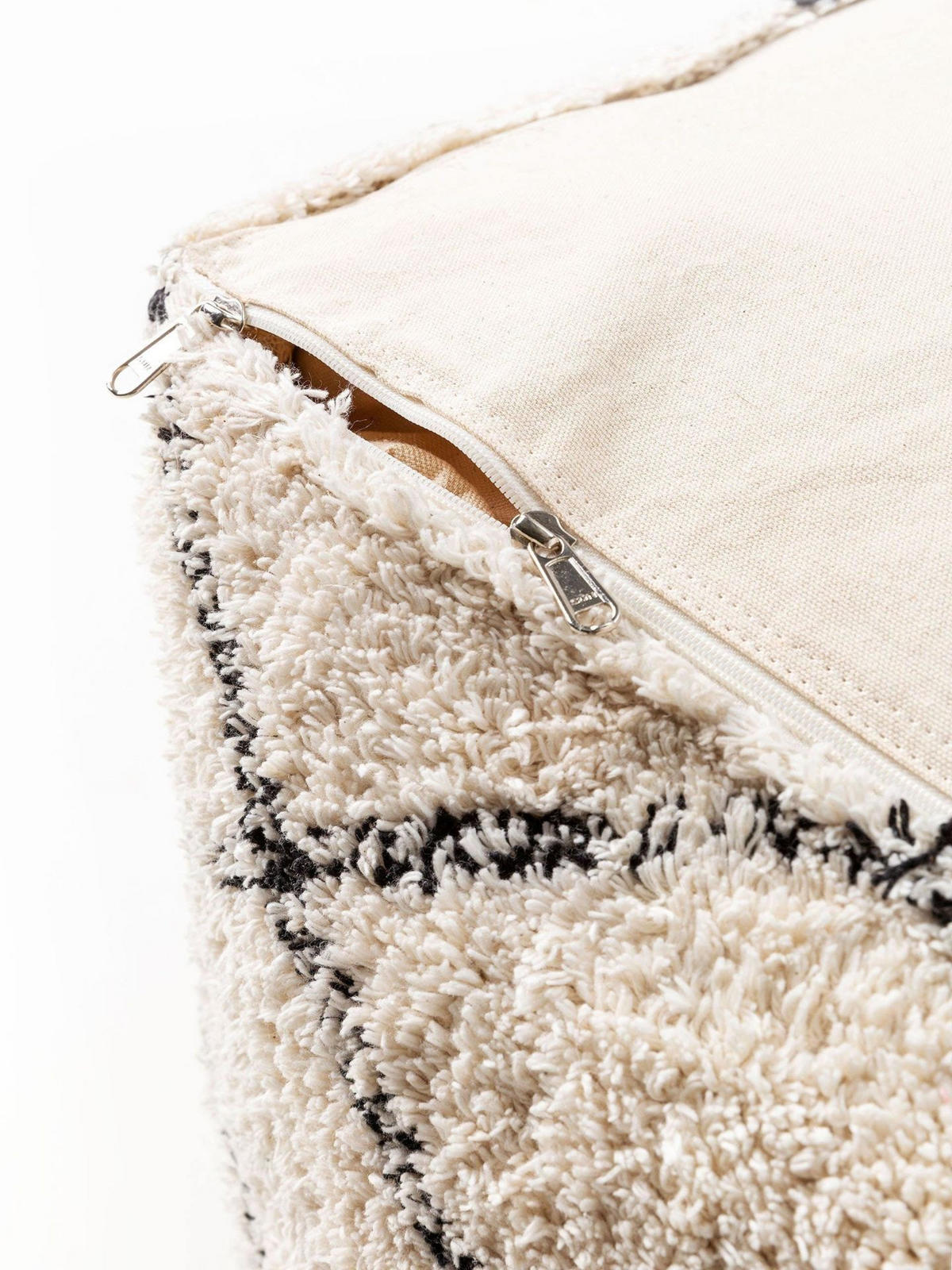 POUF Naomi Cream 45x45x45 cm - Beige, Textil (45/45/45cm) - KUNSTLOFT