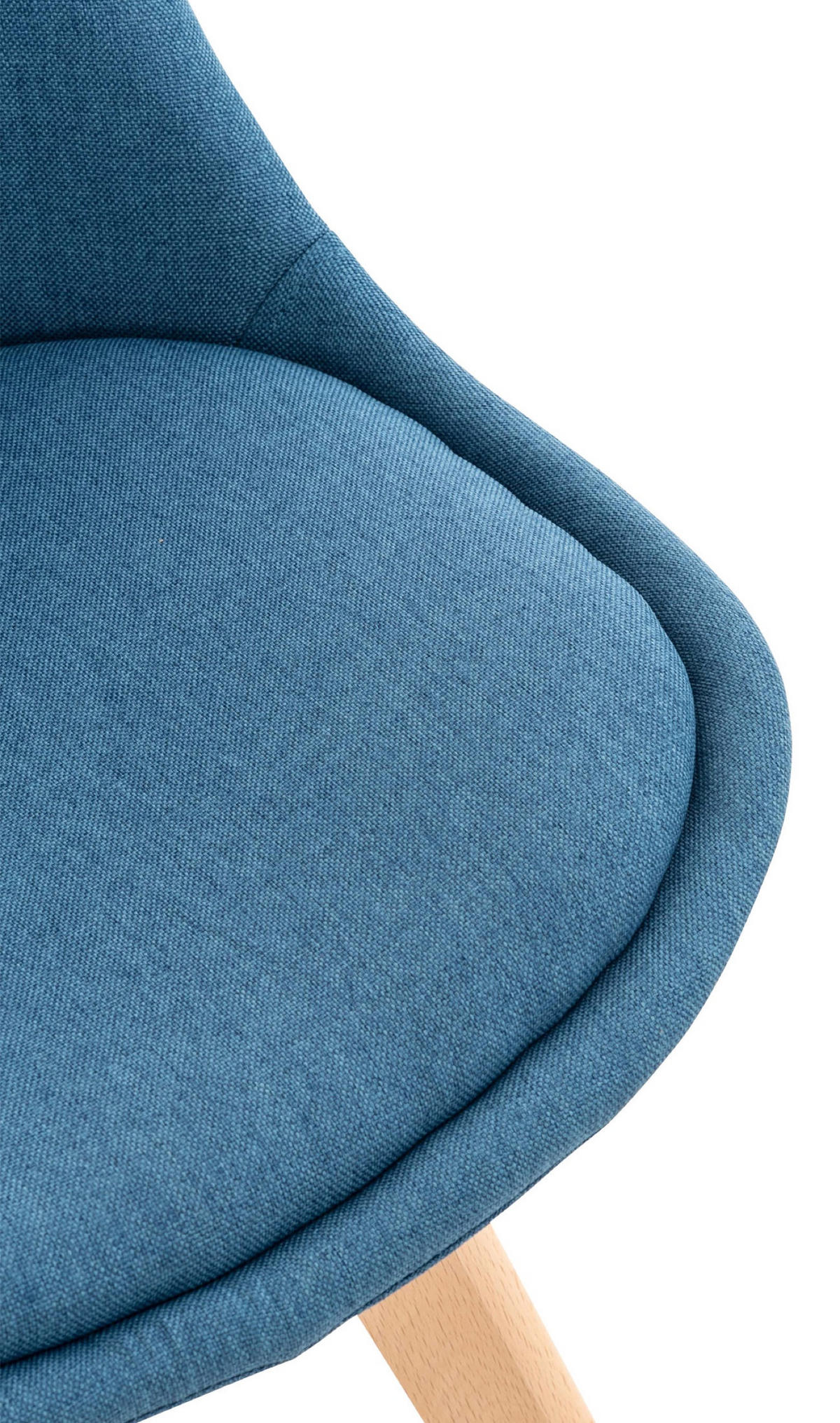 ESSZIMMERSTUHL Lines, Stoff blau - Blau/Naturfarben, Holz/Textil (49/83/50cm) - TPFLiving