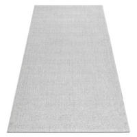 MATTA CASABLANCA LOOM silver, ögla, mjuk inomhus och utomhus 200/300 cm - Silverfärgad, Textil (200/300cm) - rugsX